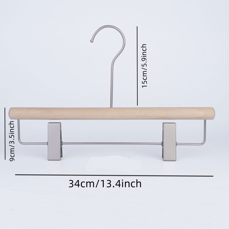 Home Basics Wood Non-Slip Standard Hanger