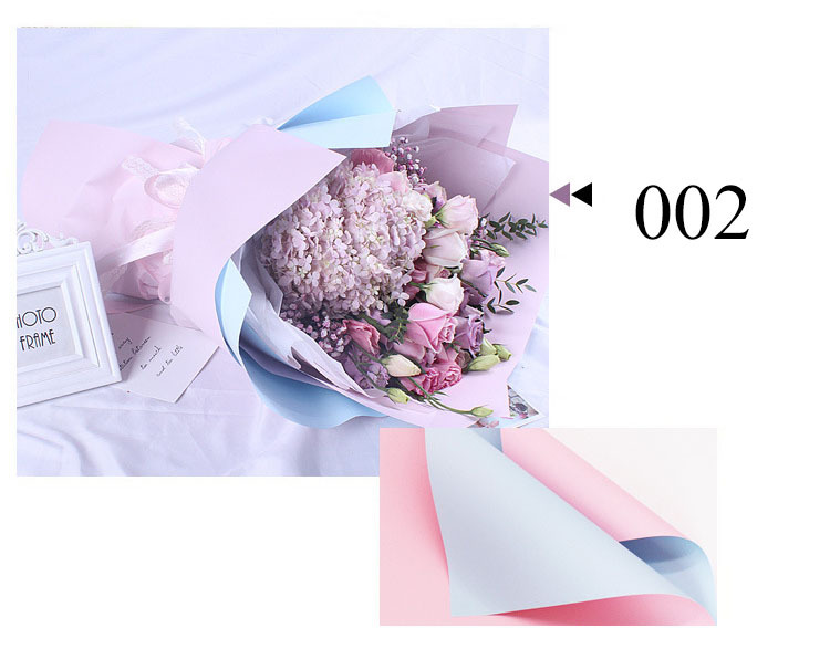 Purple Gift Wrap Double Sided Color Flower Wrapping Florist