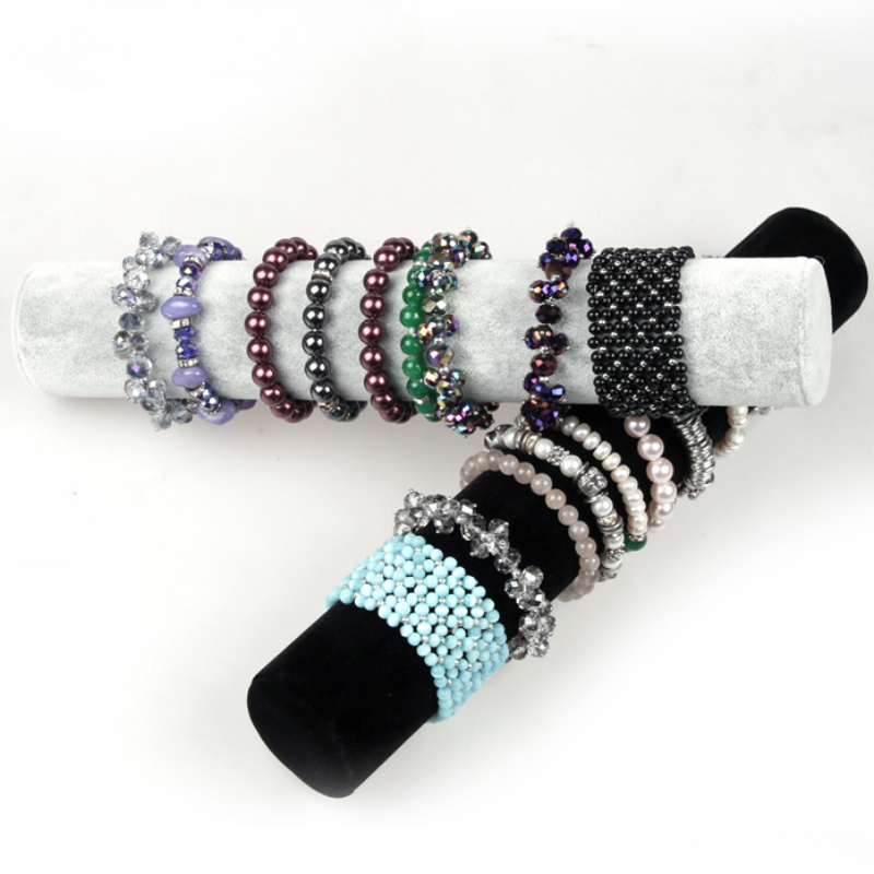 1pc Desktop Vertical Bracelet Holder Display Stand For Beaded Bracelets,  Watches, Hair Ties And Accessories