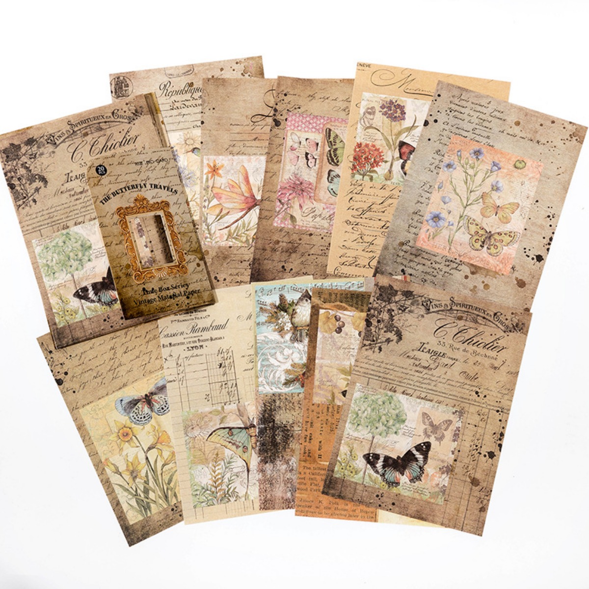 Scrap Booking Paper Junk Journal Supplies Aesthetic - Temu