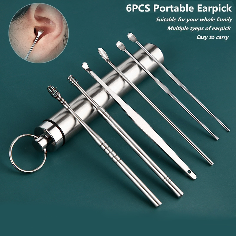 Stainless Steel Ear Picking Tool Set Ear Wax Remover - Temu