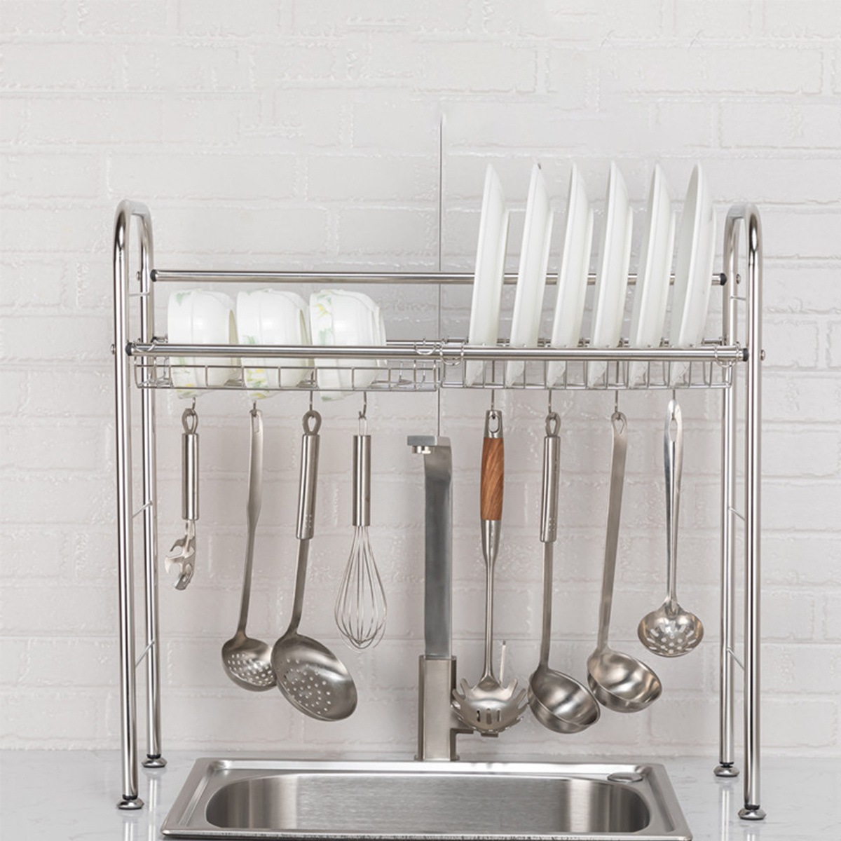 Multifunctional Stainless Steel Single Layer Sink Rack - Temu