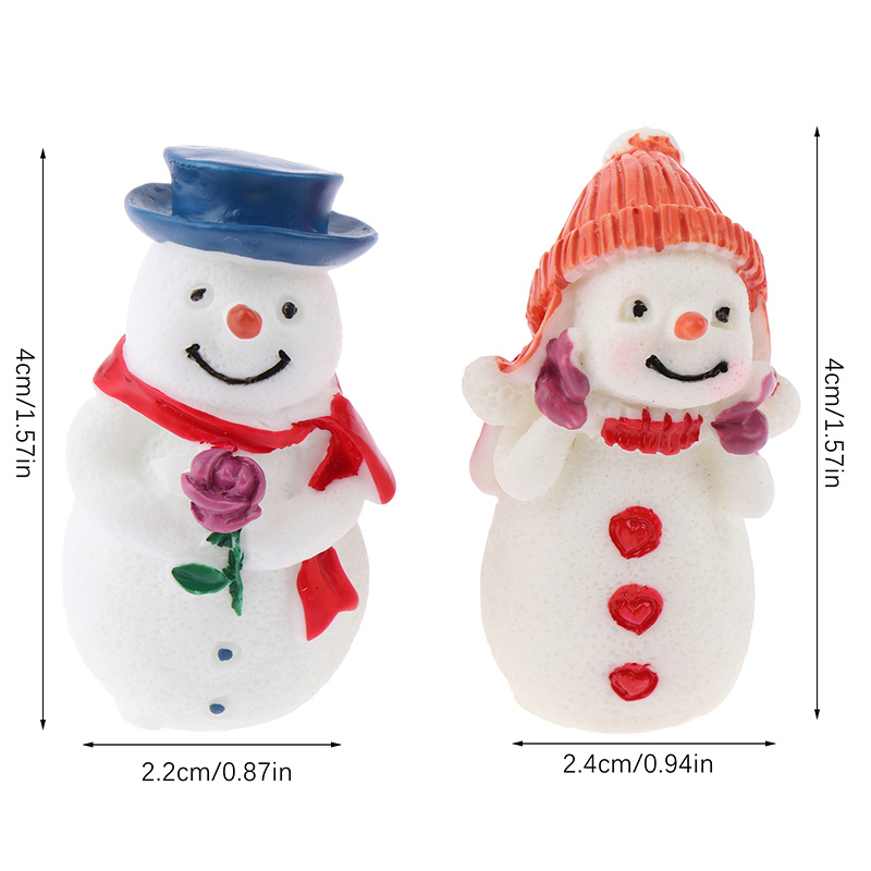 Cute Scarf Snowman Mini Fairy Garden Furniture Doll House Statue Ornaments  Accessories, Party House Toys Gift, Decorations Crafts - Temu