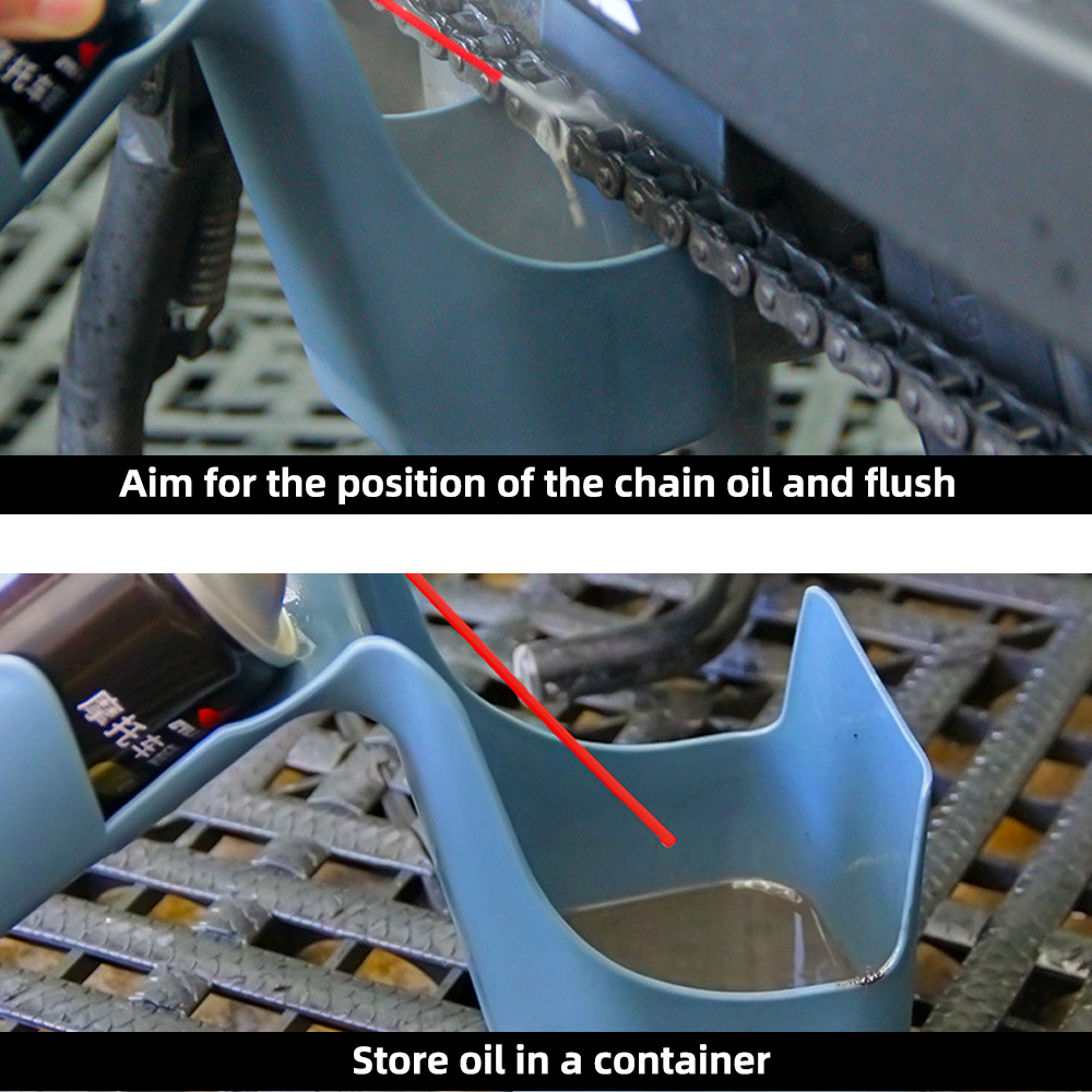 Bike Motorcycle Chain Oil Storage Tool Box Chain Cleaning - Temu