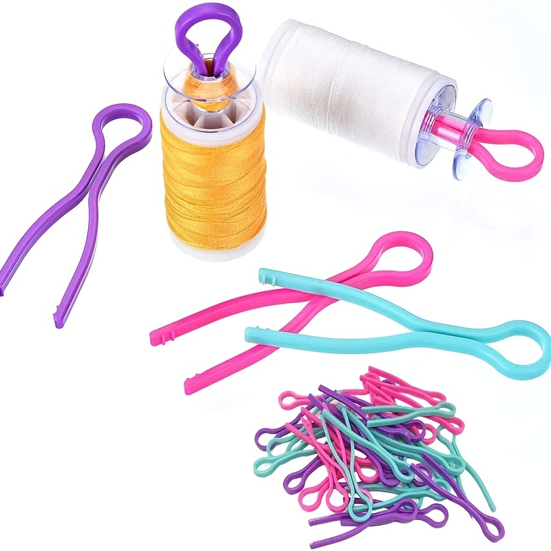 Plastic Bobbin Thread Holders Organize Your Embroidery - Temu Canada