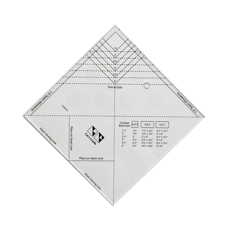 5PCS Drafting Triangles Square Patchwork Ruler Acrylic Quilting