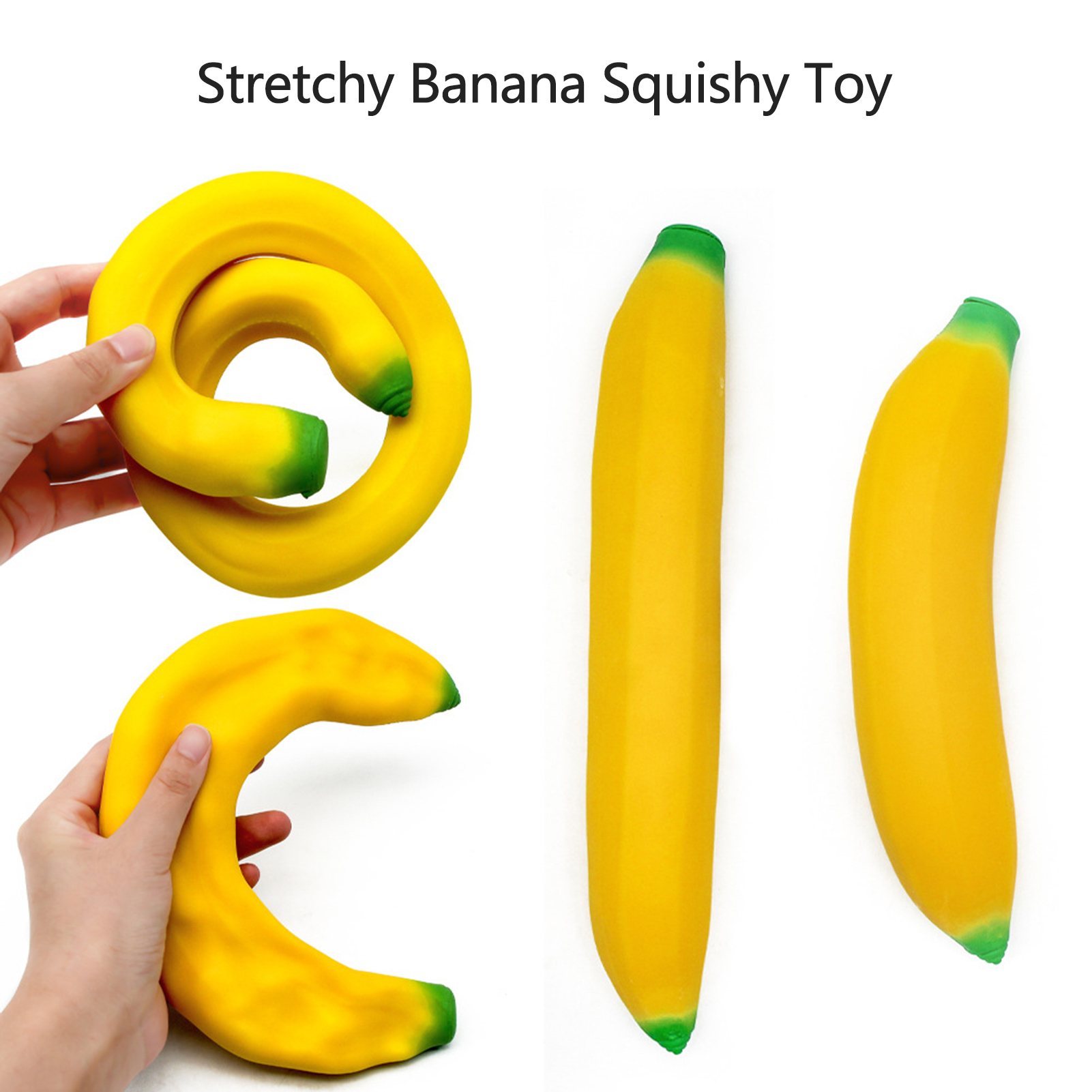 5pcs/set Elastic Banana Sensory Toy For Children, Anti-stress Toy And  Rubber Padding