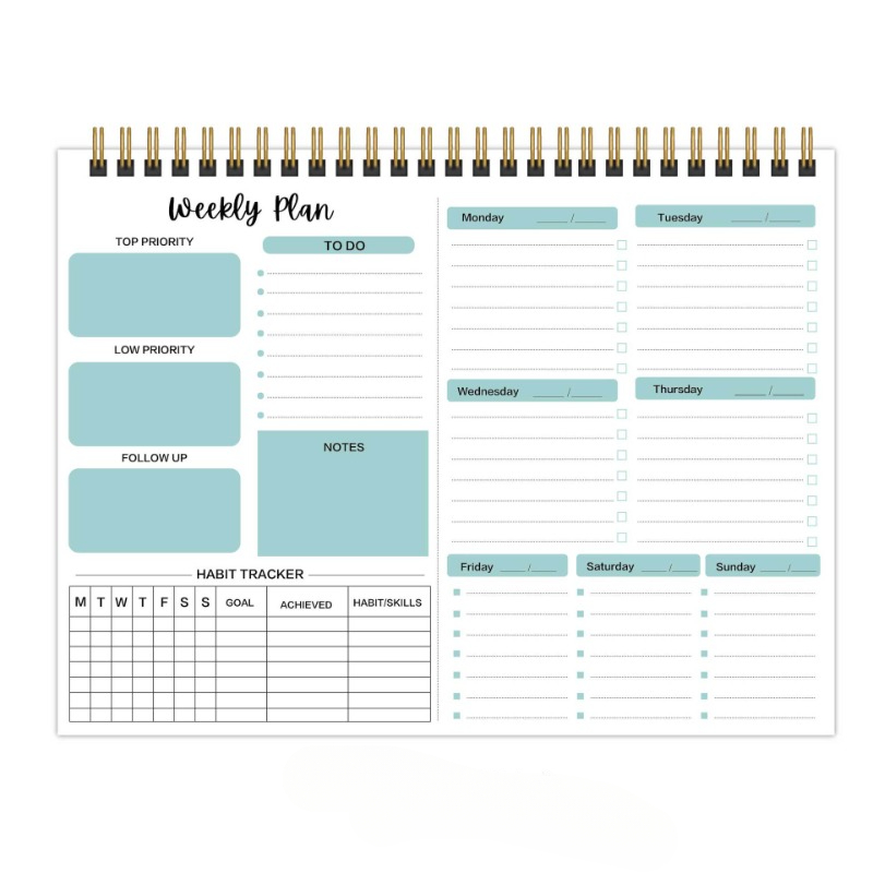 Daily Weekly Monthly Planner - TechTello Products