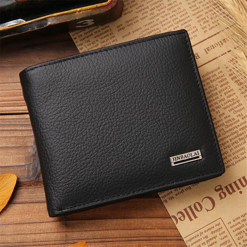 Men's Luxury Small Short Pu Leather Wallet, Casual Money Purse