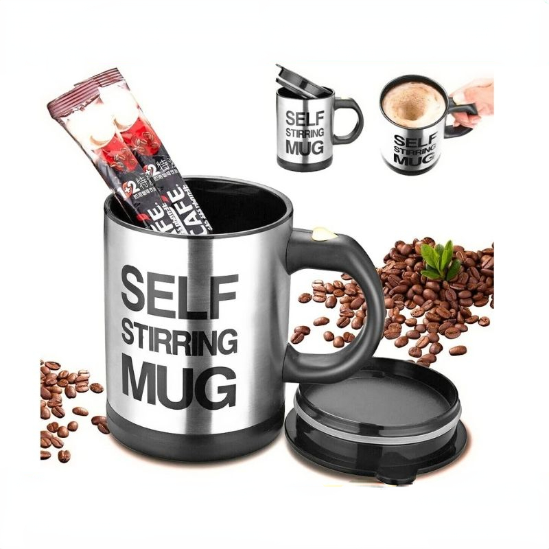 Self Stirring Mug Milk Coffee Juice Mixer Cup Electric Automatic