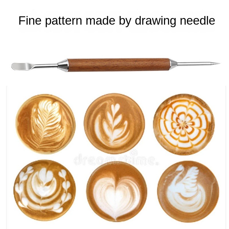 Stainless Steel Coffee Latte Art Pen, Tamper Needle Creative Fancy