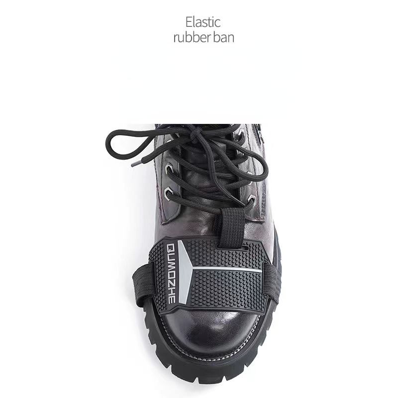 Noir, 1PC , Protege Chaussure Moto, Protection Chaussure Moto