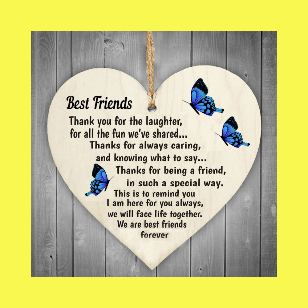 Special Thank You Best Friend Gifts Heart Hanging Sign Friendship