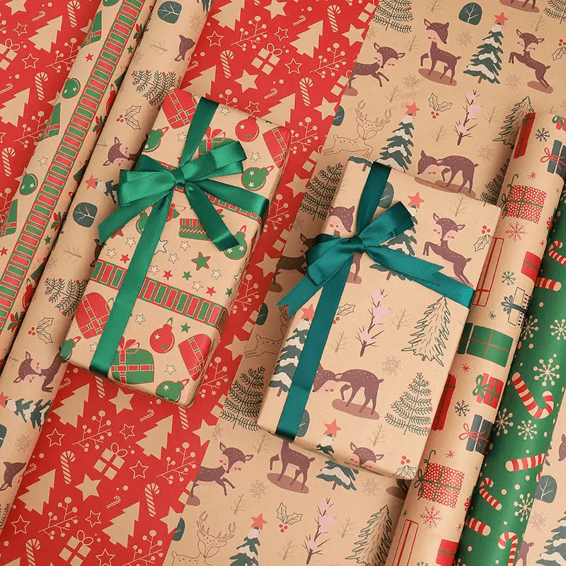 Retro Christmas Wrapping Paper