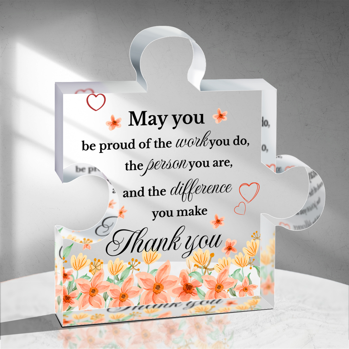 Thank You Gift for Women, Inspirational Gifts, Leaving Job Gifts Farewell  Gift, Appreciation Gifts for Friends Nurse Teacher Keepsake - Clear Acrylic