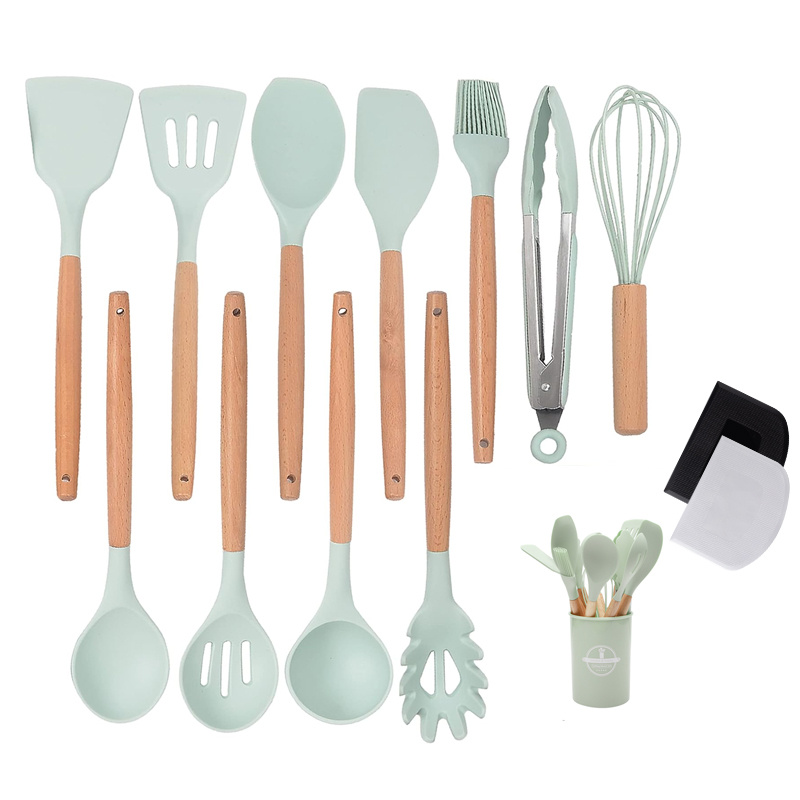 Silicone Cooking Utensil Set Chef Silicone Cooking Kitchen - Temu