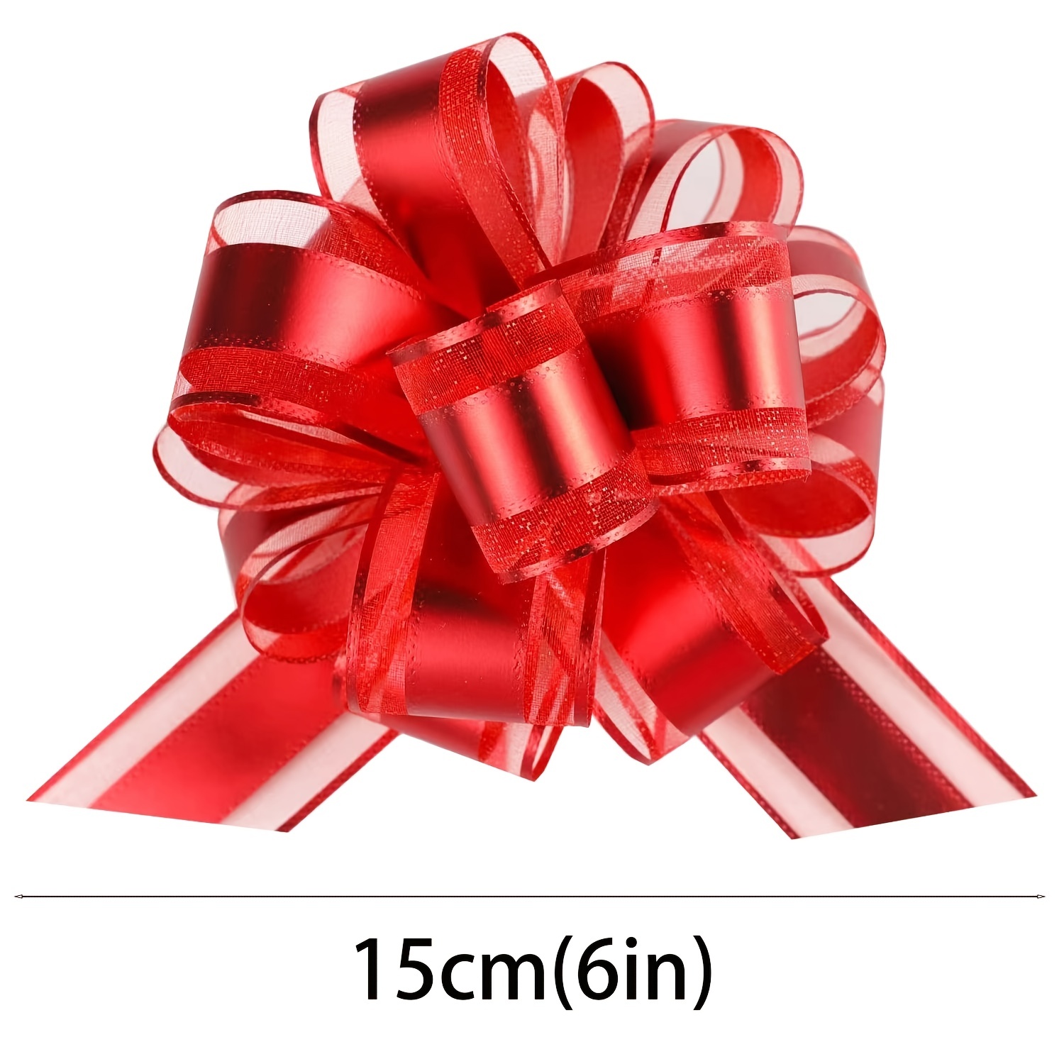 10 Pièces, Nœuds De Noël Pour Emballage De Cadeaux, Gros Nœuds De Ruban  Pour Paniers Cadeaux