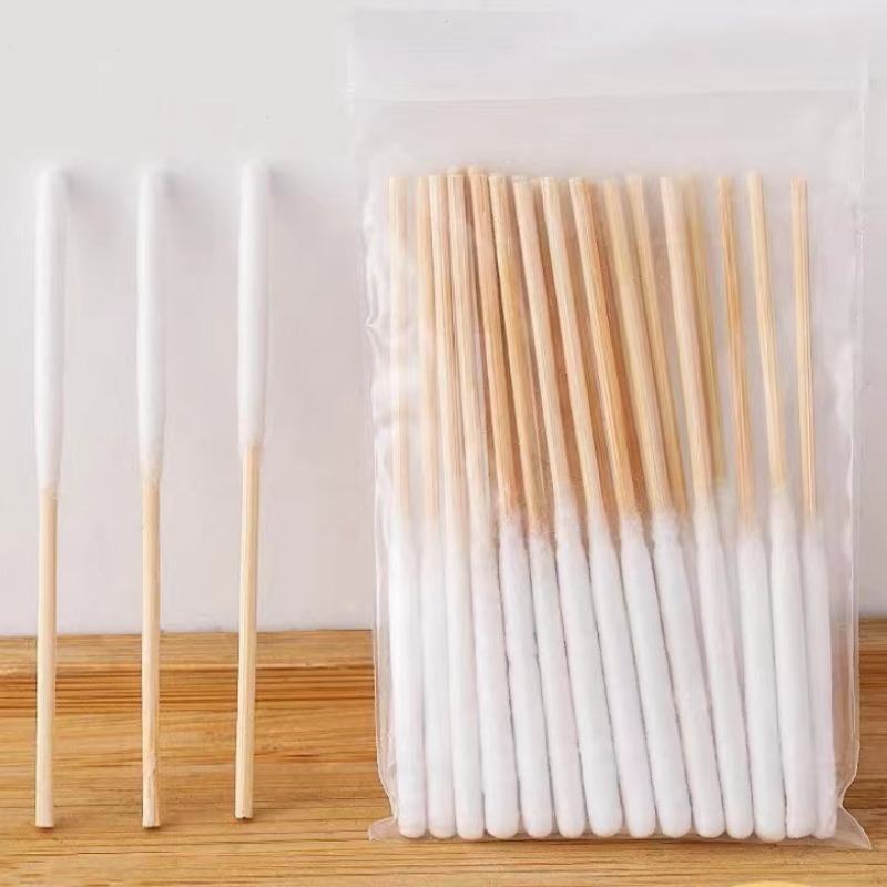 100x Cotton Extra Long Swabs Sticks Make Up Applicators Salon