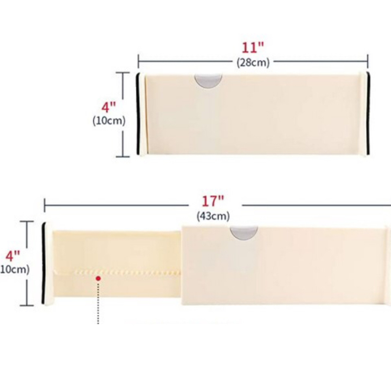 Divisori per cassetti, 4 pezzi, organizer per cassetti regolabili, separatori  per cassetti regolabili a molla, organizer per cassetti espandibile da 35 a  53 cm, per cucina, ufficio, scrivania : : Casa e cucina