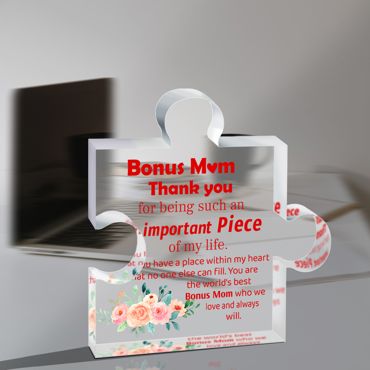 Gifts for Bonus Mom, Birthday Gifts for Step Mom from Step Daughter Son,  Mother's Day Christmas Thanksgiving Present for Mom Stepmom Gift Idea,  Thank
