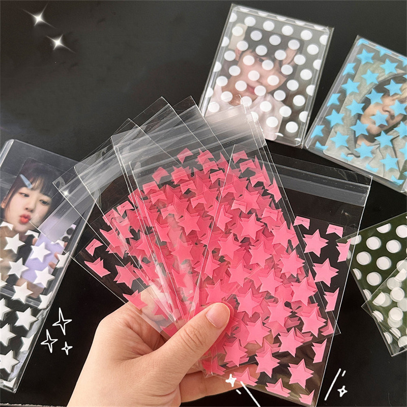 Transparent Pe Star Jewelry Self adhesive Bag Candy Card - Temu