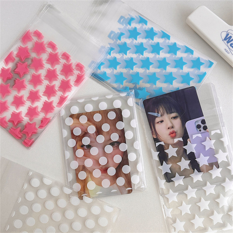 Transparent Pe Star Jewelry Self-adhesive Bag Candy Card Holder