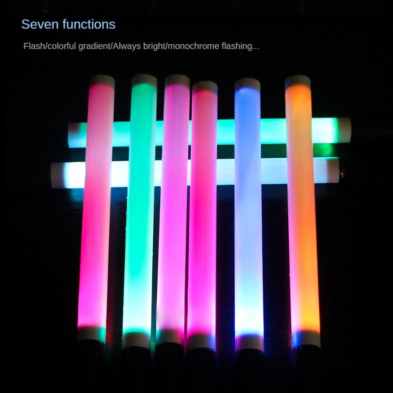 Sponge Flashing Tube Glow In The Dark Light-Up Foam Sticks Built
