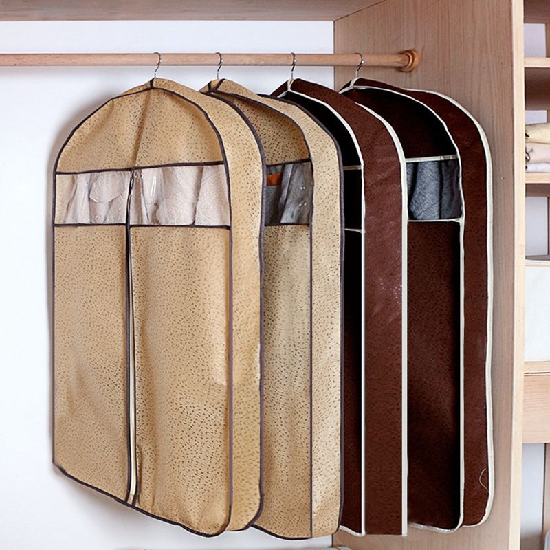 1pack Garment Cover Bag, Cloth Overcoat Dust-Proof Reusable Non Woven  Fabric Visible Window Clothing Hanging Bag For Home, Home Storage, Home  Decor, S