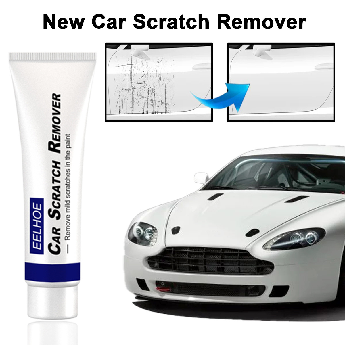 Car Scratch Repair Wax Kit With Polishing Compound, Paint Care