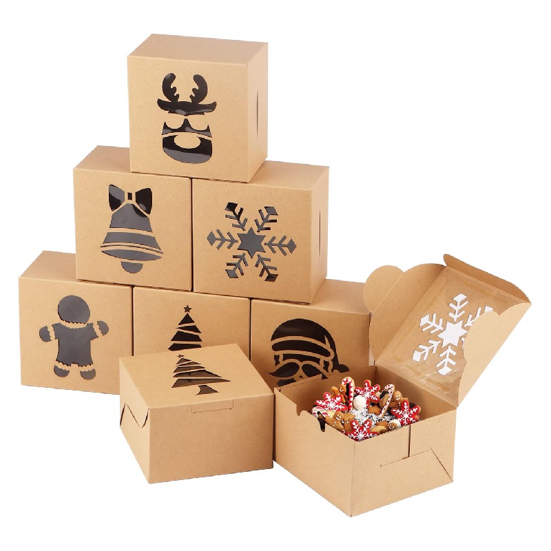 Kraft Paper Box Candy Gift Boxes Pvc Clear Window - Temu Austria