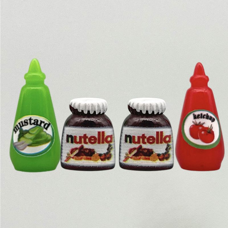 1/12 Dollhouse Miniature Accessories Mini Nutella Jam Coffee