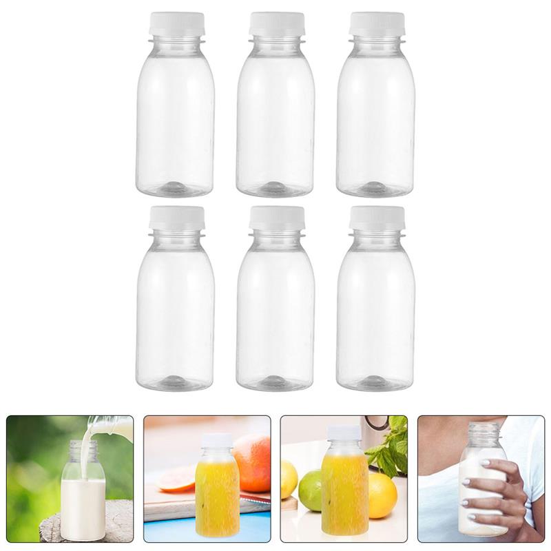 Bouteille d’eau en carton de lait Bouteilles de lait carrées transparentes  Gobelets en plastique étanches 1000ml, Bouteille d’eau en carton