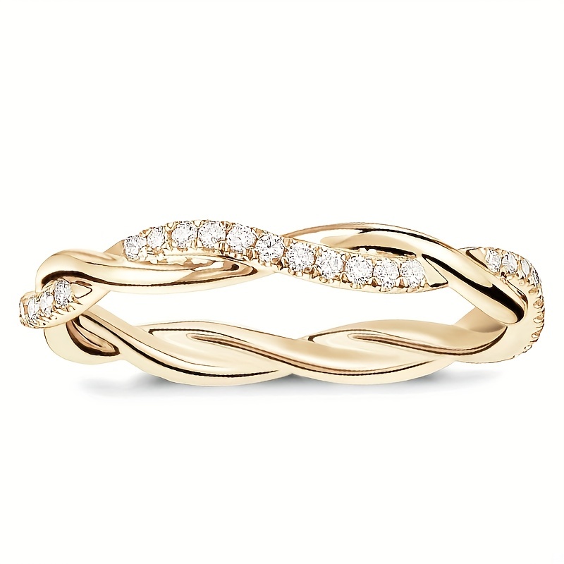 new hot accessories fried dough twists ring twist ring luxury finger jewelry gift golden silvery details 3