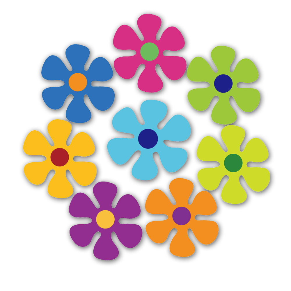 8 Stück Auto-Dekorationen Blumenmuster Aufkleber, Mehrfarbige Blumen- Aufkleber, Ausschnitt Magnet Für Auto Haus Wand Whiteboard - Temu Germany