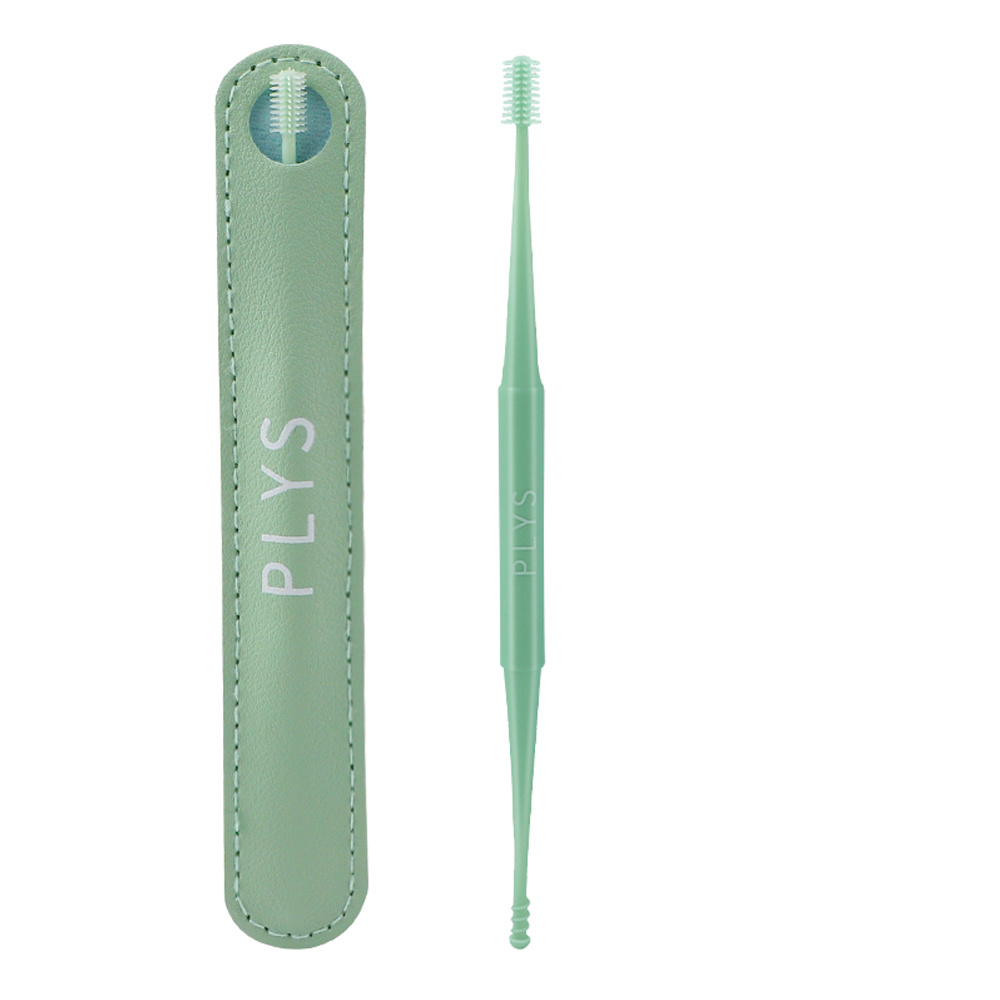 2pcs Silicone Ear Picking Artifact Double Head Ear Digging Spoon Set