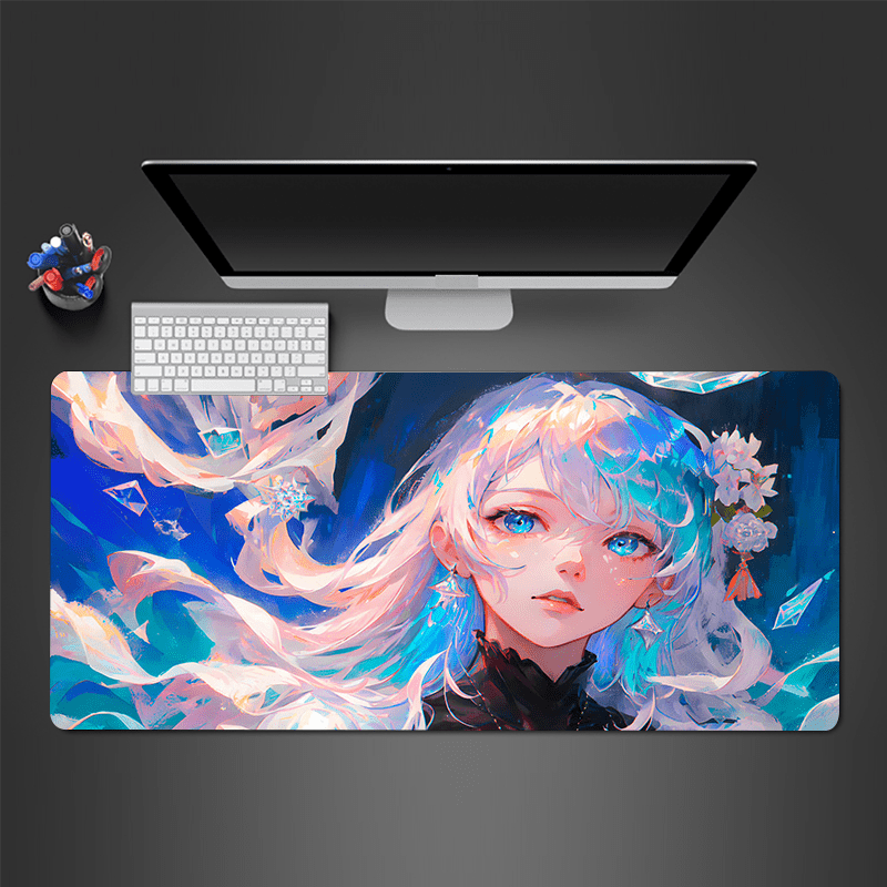 Game Anime Boy Large Gaming Mousepad Computer Hd Keyboard - Temu