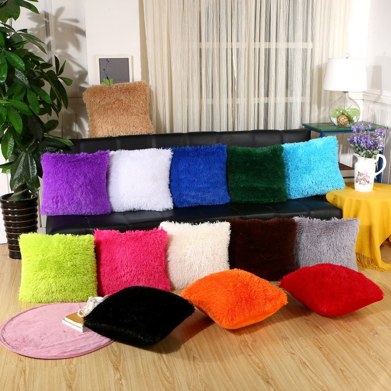 Fluffy sales red pillows