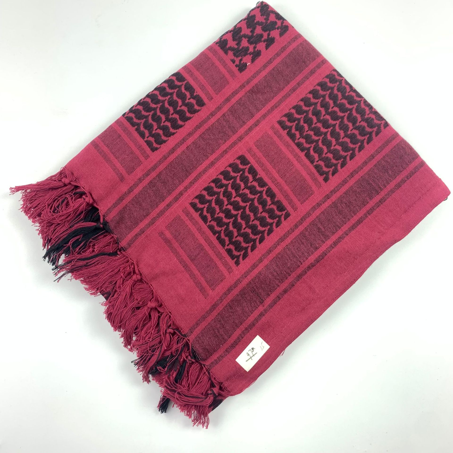 1pc Foulard Arabo In Cotone Sciarpa Jacquard Sciarpa Quadrata