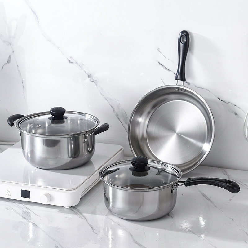 Cooking Pot Cookware Non-stick Stainless Steel Cookware Set With