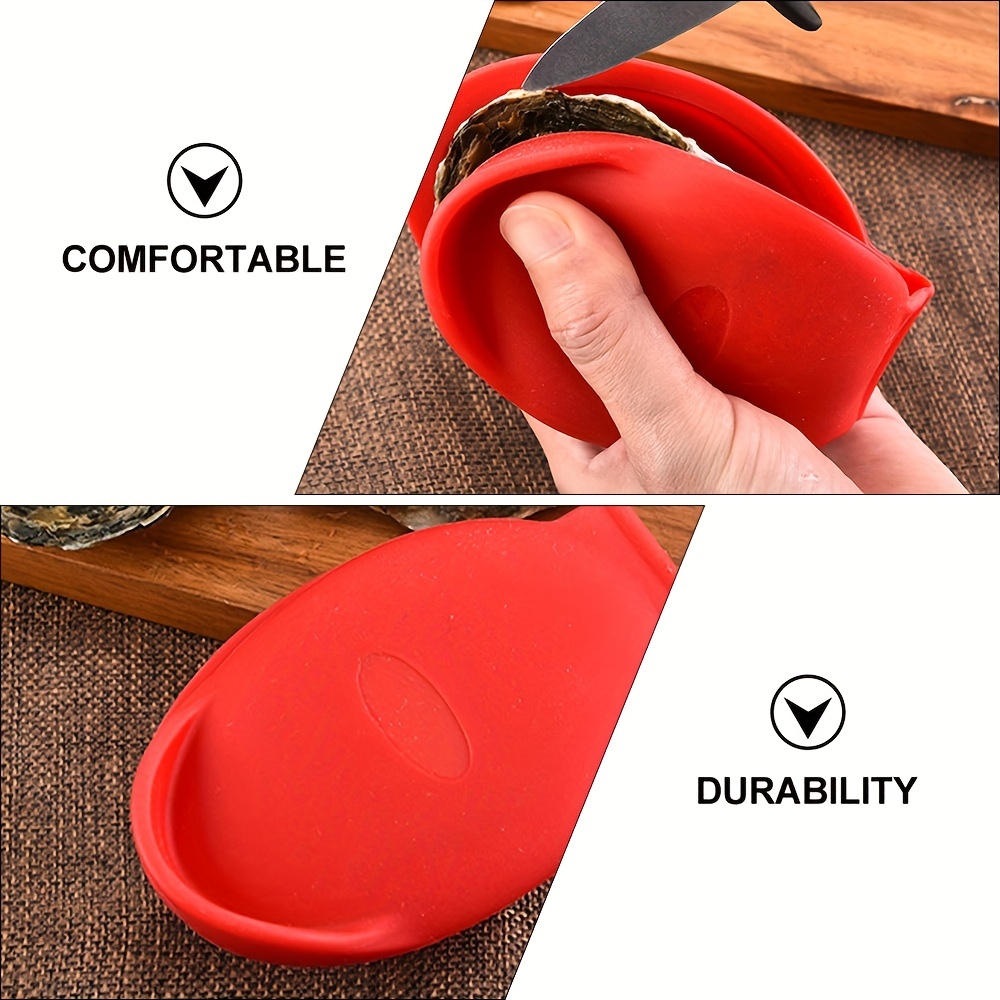 Oyster Shucking Shucker Clamp Tool Opener Hand Silicone Tools Clip Open  Openers Shell Protector Clam Holder Seafood Kitchen