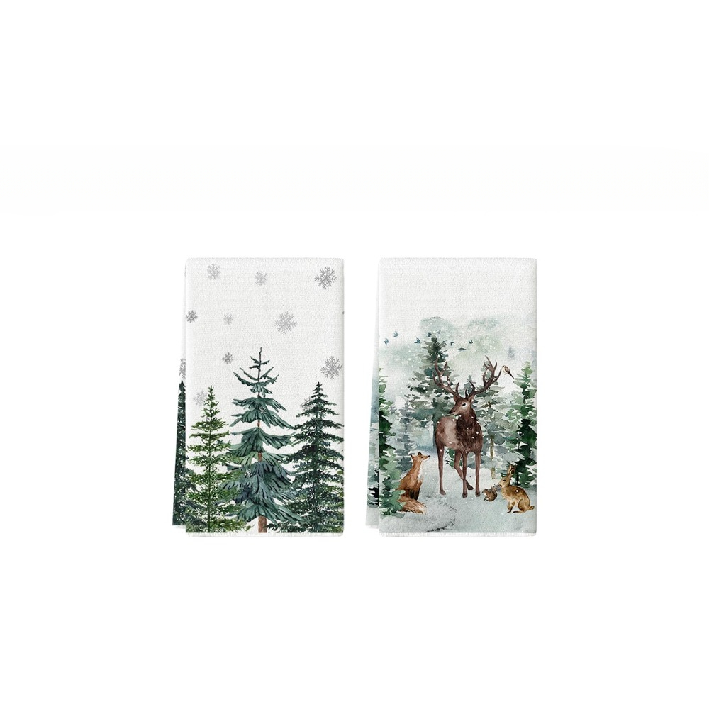 Christmas Kitchen Towels, Elk Pine Tree Snowflake Pattern Printed Towel  Dish Towels, Christmas Decor, Dining Table Decor, Kitchen Supplies, Home  Decoration, Gift - Temu