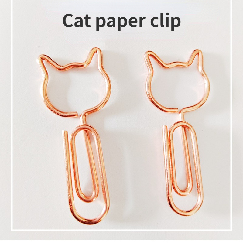 12pcs Cherry Blossom Paper Clip Bookmark Rose Gold Paperclip Office Pin  Safety Clamp Binder Clip Memo Clip Decoration Binding - AliExpress