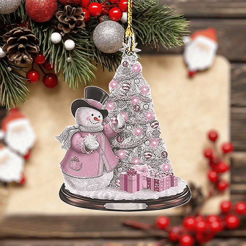  Tierschmuck für den Weihnachtsbaum,Dekorativer 2D-Acryl