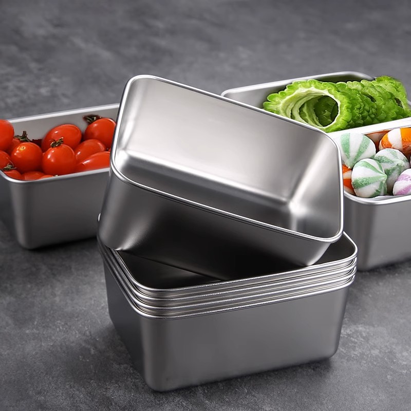 Stainless Steel Fresh-keeping Box, Household Storage Box, Picnic