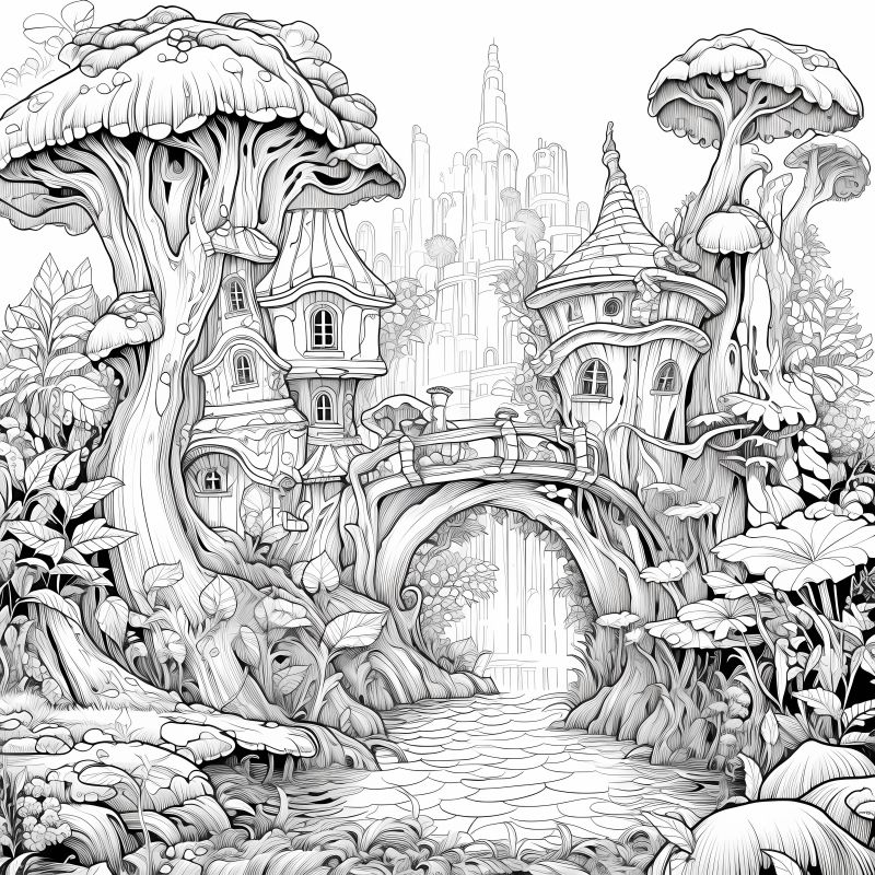 Original Upgraded Paper Thickened 15 Pages 30 Figures Double Sided Printed  20x20cm 1 Magic Forest Theme Coloring Book Adult Soothing Stress Relief Coloring  Book Halloween Christmas Holiday Party Gift - Arts, Crafts & Sewing - Temu