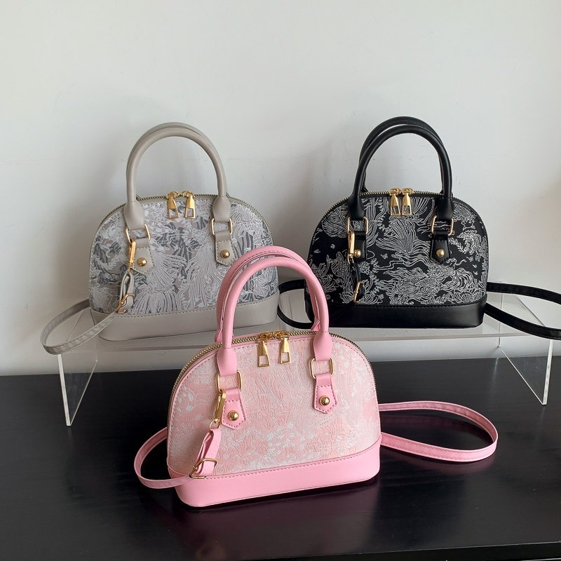 Girls Shoulder Bags PU Leather Fashion Female Contrast Sequin