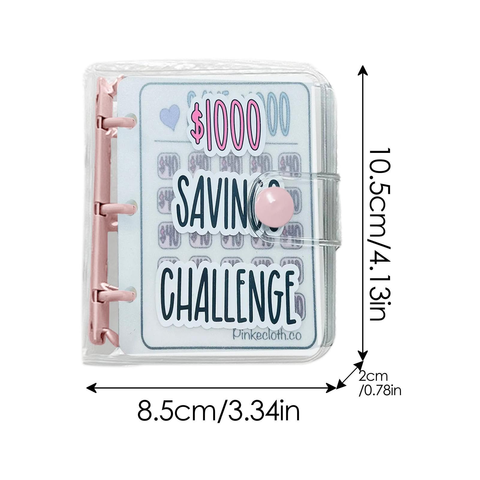 Mini Binder Saving Challenge Budget Enveloppe Wallet 150/300/500/1000  Dollars Loose-Leaf Notebook Planner Cash Binder Organizer - AliExpress