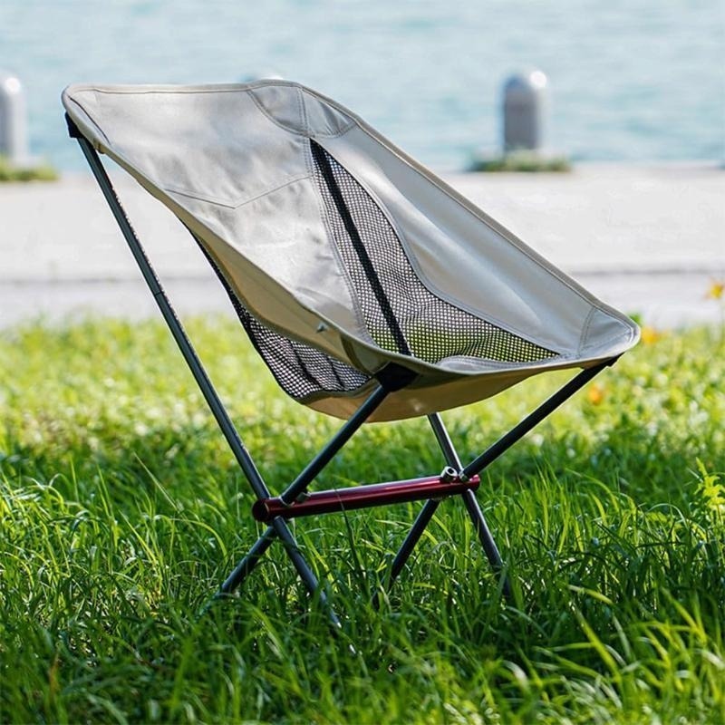 Sillas plegables al aire libre, silla de camping, ultraligera, portátil,  compacta, para mochilero, sillas plegables con bolsa de transporte ligera