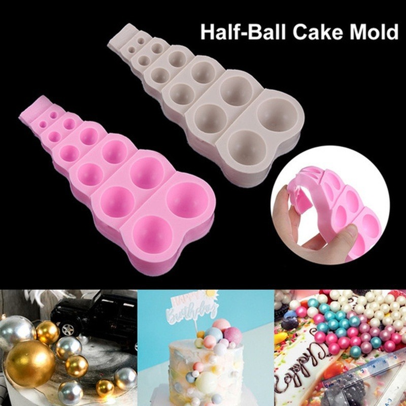 Mini Round Ball Shape Silicone Molds Cake Decorating Tools - Temu