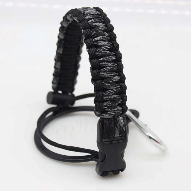 Black White Checkerboard Tumbler Handle Paracord Handle for 